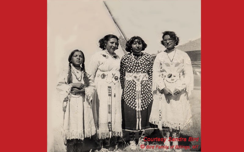 Vintage Photo of Crow Nation Women In Montana