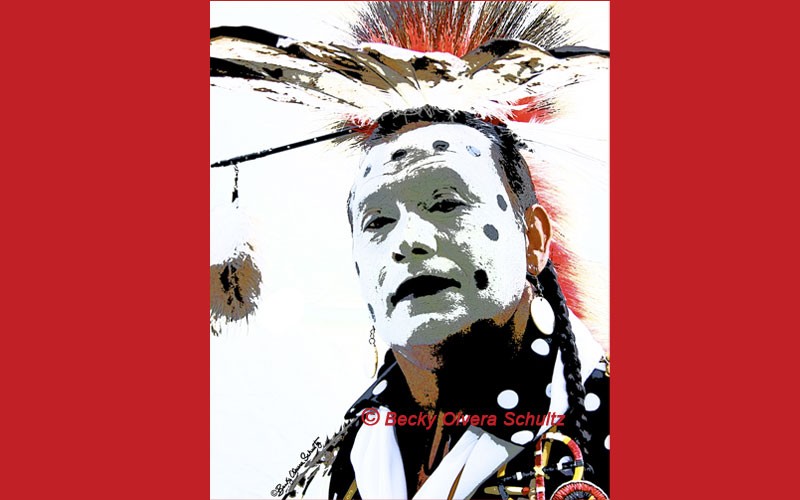 Powwow Dancer Portrait Series-Mickey Mason (Caddo)