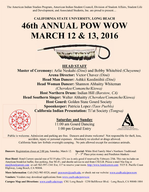 46th Annual California State University Long Beach Powwow & Outreach