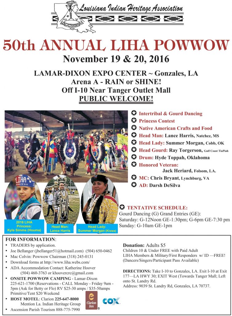 50th Annual Louisiana Indian Heritage Association Powwow