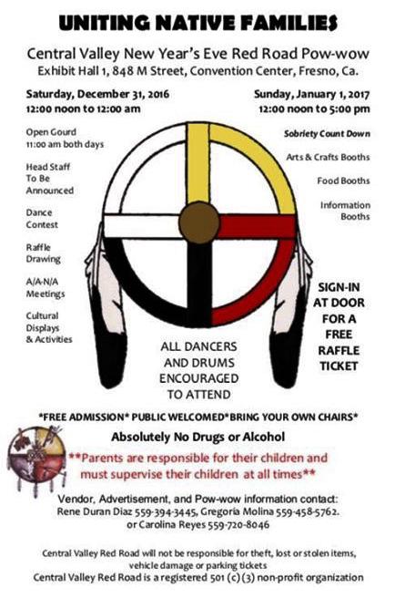 Central Valley New Year's Eve Red Road Powwow-Fresno