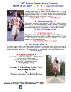 46th Annual Denver March Powwow - Powwows-Calendar-Native American