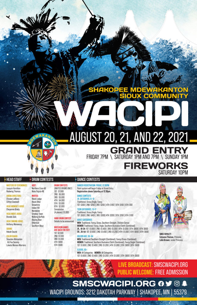 Shakopee Mdewakanton Sioux Community Annual Wacipi PowwowsCalendarNative American